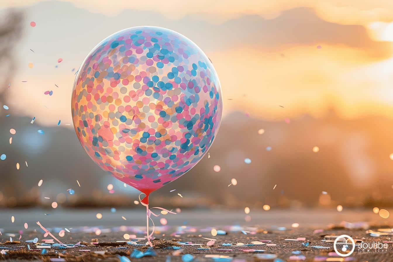 Célébration joyeuse de l'annonce de sexe d'un bébé
