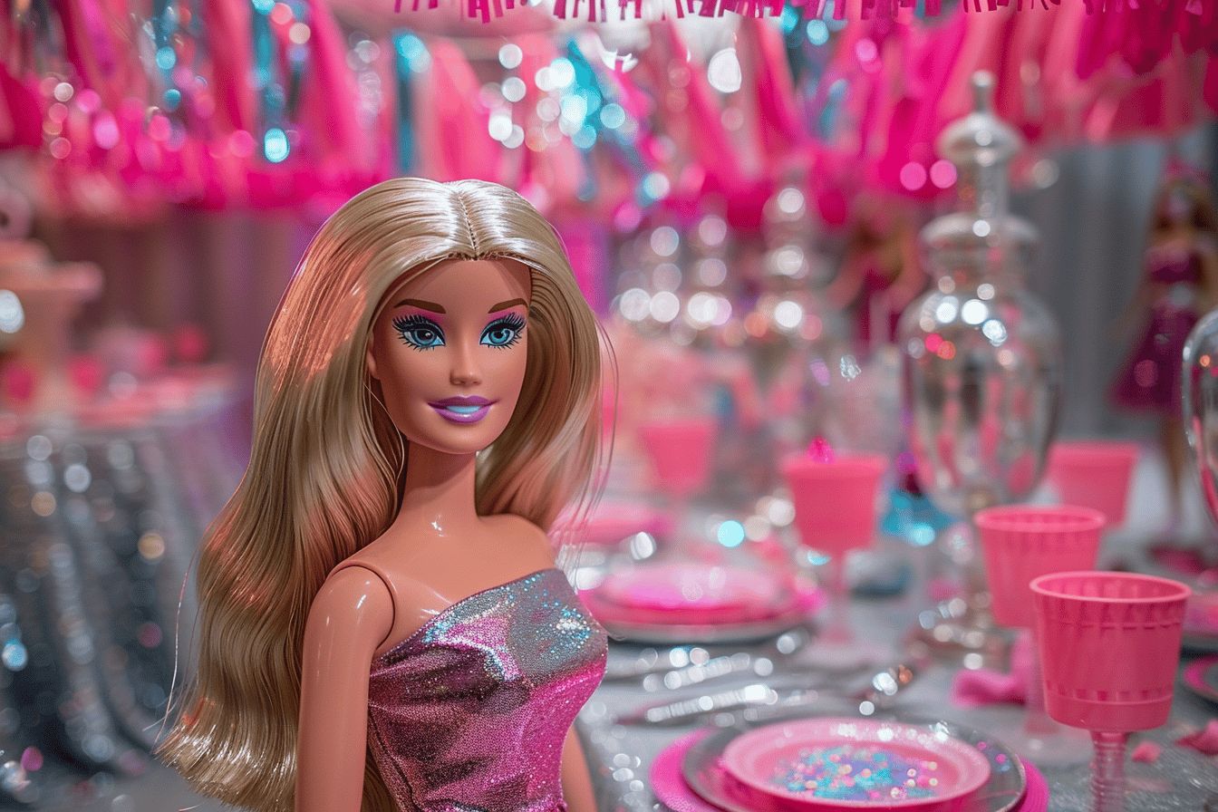 Thème coloré de fête d'anniversaire pour enfant